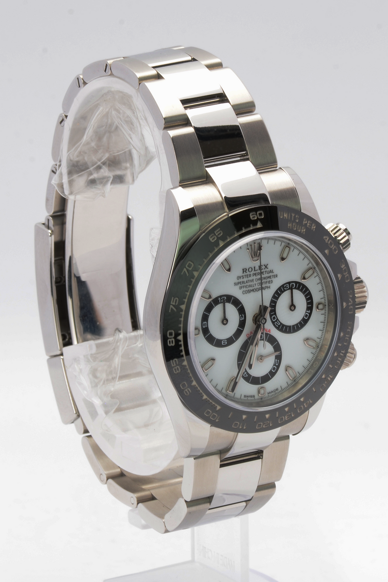 NEW Rolex Daytona 116500LN-0001 Panda Oyster 40mm White Dial 2022+ Ful–  Unicuswatches